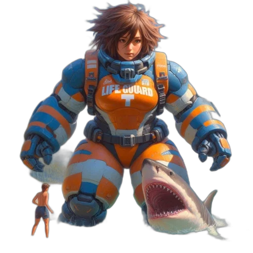 creature, jacket, animal, robot transparent PNG cut-out