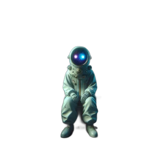 robot, creature, staff, mask transparent PNG cut-out