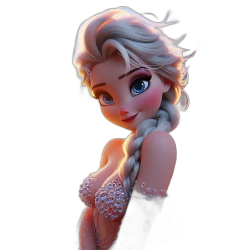 dress, crown, face, jewelry transparent PNG cut-out