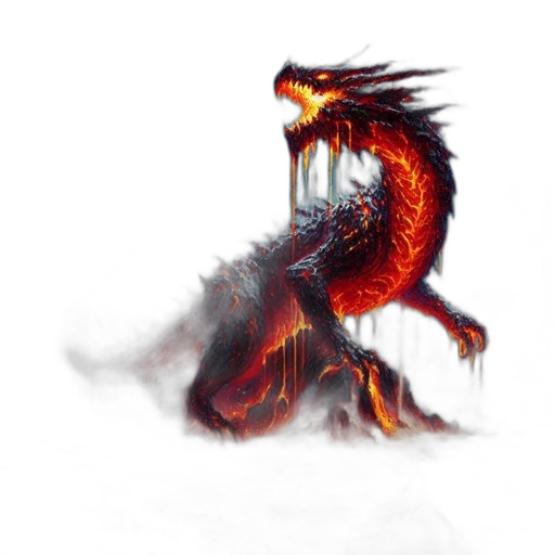 dragon, creature, animal, staff transparent PNG cut-out