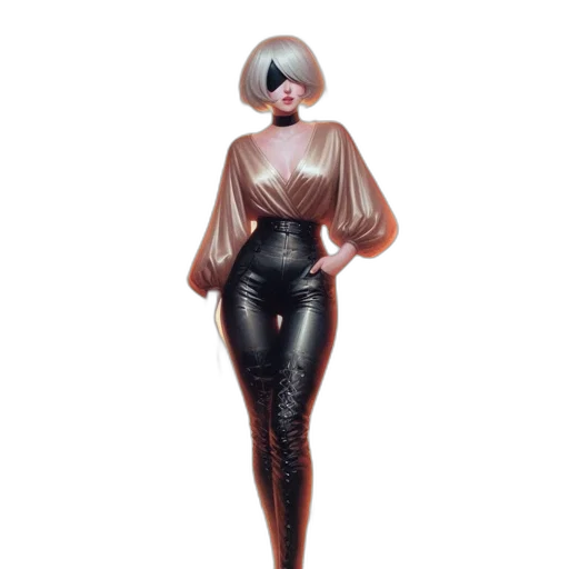 dress, jewelry, robot, concept art transparent PNG cut-out