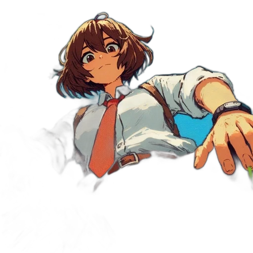 staff, hair, weapon, creature transparent PNG cut-out