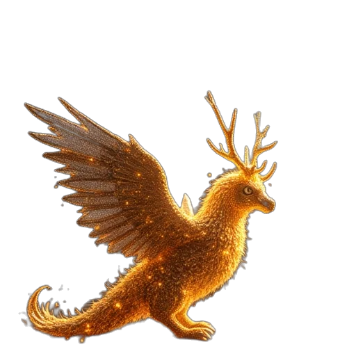 dragon, animal, creature, staff transparent PNG cut-out