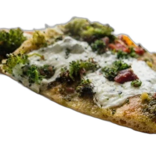 food, slice, pizza, broccoli transparent PNG cut-out