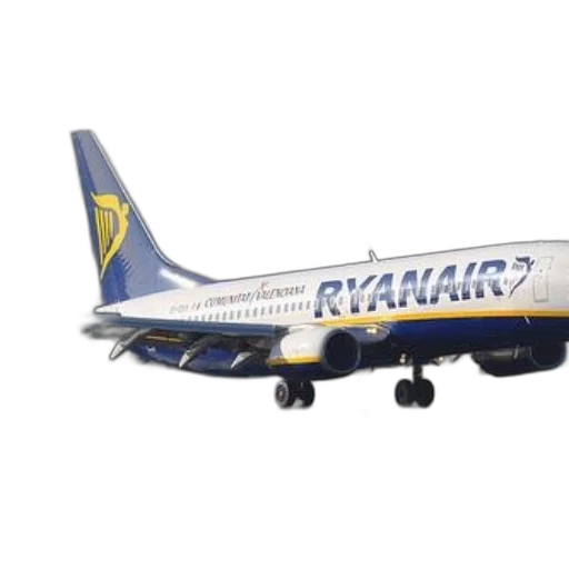 ryanair, airplane, taking, off transparent PNG cut-out