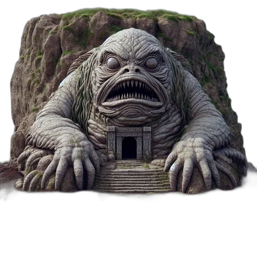 creature, face, animal, building transparent PNG cut-out