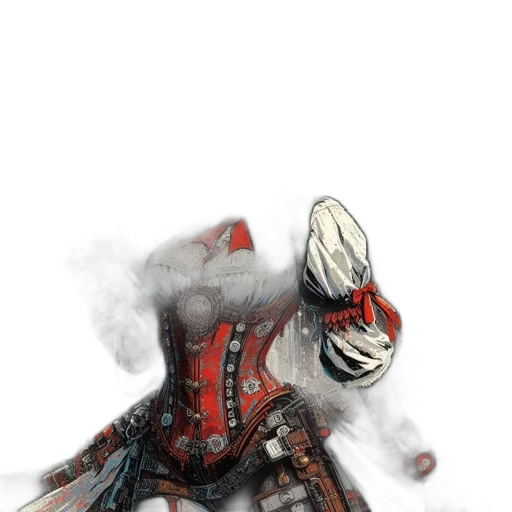 mask, weapon, sword, jacket transparent PNG cut-out