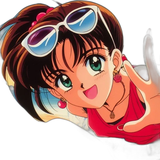 jewelry, face, anime, cartoon transparent PNG cut-out