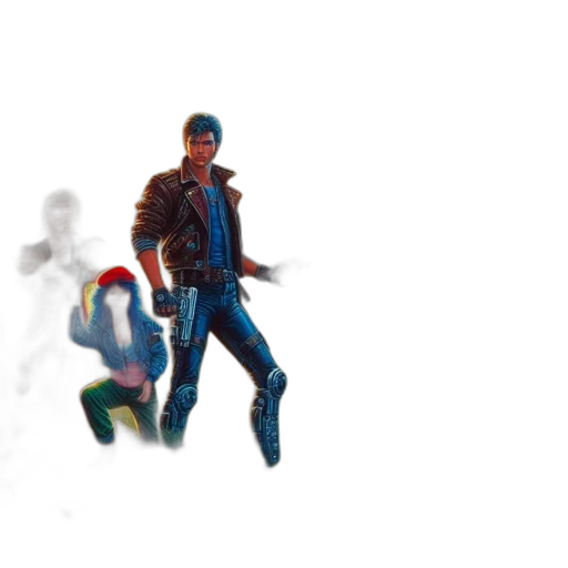 jacket, concept art, pixel art, comic book art transparent PNG cut-out