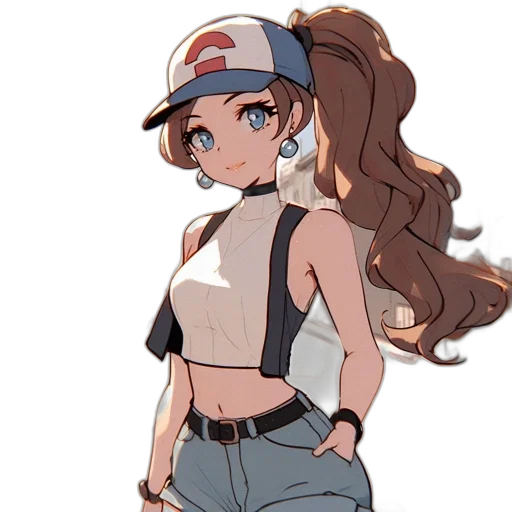 hat, dress, staff, jacket transparent PNG cut-out