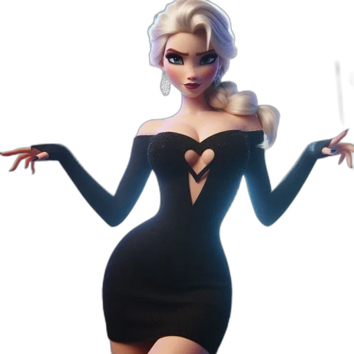 dress, staff, concept art, 3d render transparent PNG cut-out