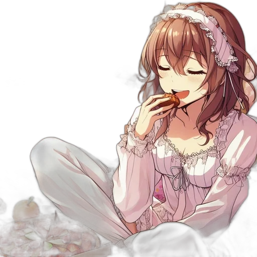 food, watercolor, anime, photorealistic transparent PNG cut-out
