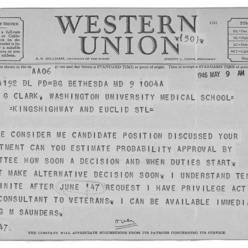 western, union, letter, 1946 transparent PNG cut-out