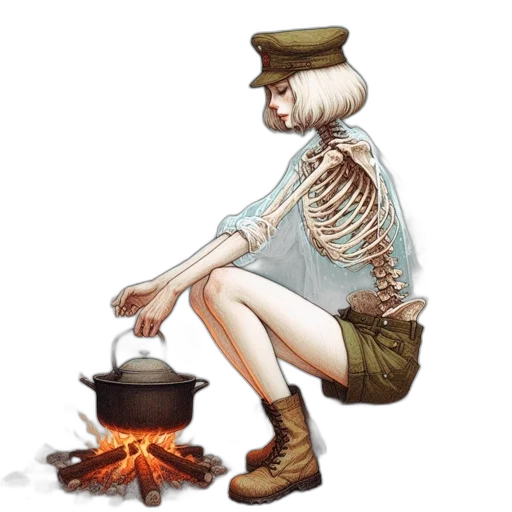 jacket, food, jewelry, staff transparent PNG cut-out
