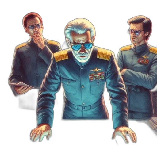 jacket, staff, robot, concept art transparent PNG cut-out
