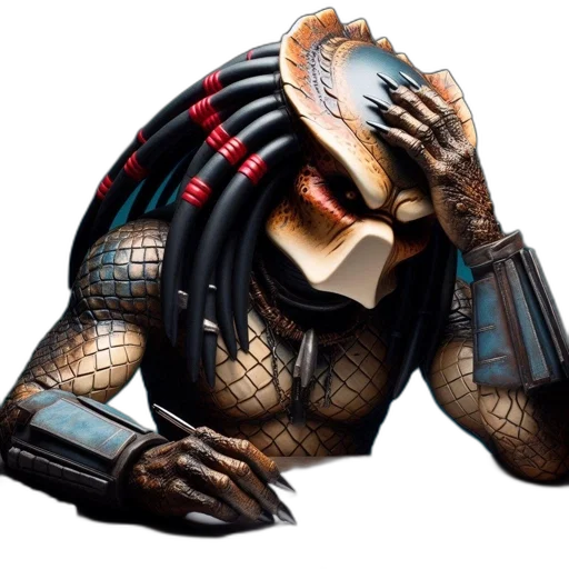 robot, mask, concept art, cyberpunk transparent PNG cut-out