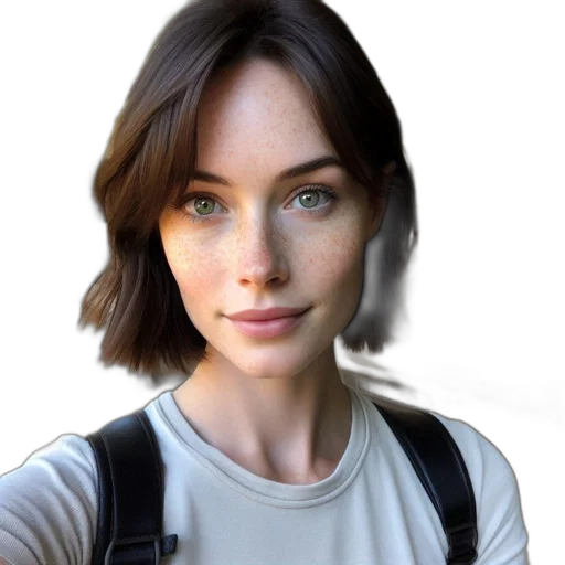 face, robot, staff, jacket transparent PNG cut-out