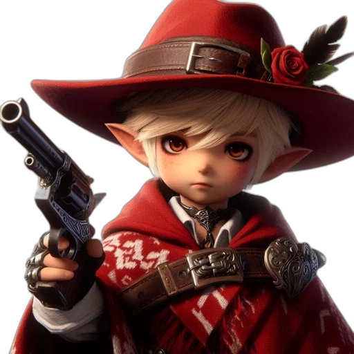 weapon, staff, hat, jacket transparent PNG cut-out