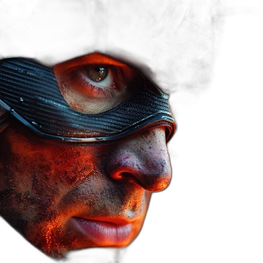 mask, face, cyberpunk, concept art transparent PNG cut-out