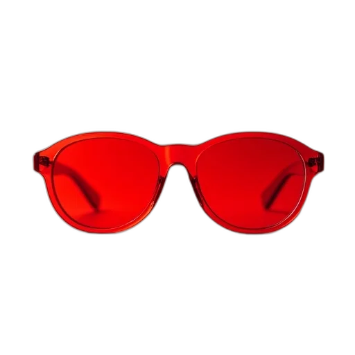 3d render, red, plastic, pair transparent PNG cut-out