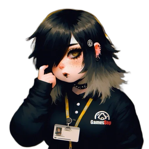 staff, jacket, face, creature transparent PNG cut-out
