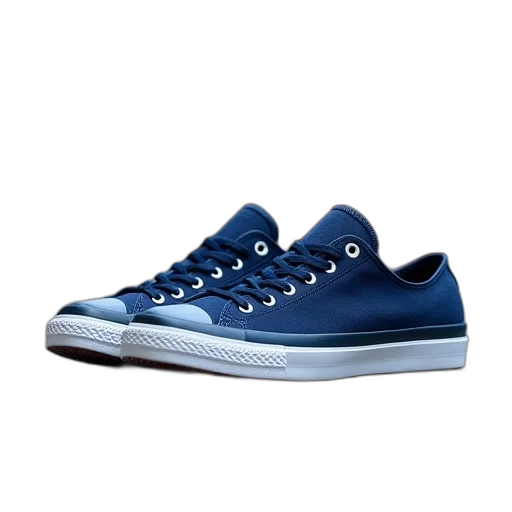 shoes, 3d render, blue, chucks transparent PNG cut-out
