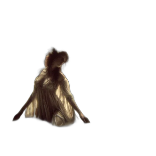 hair, dress, creature, jacket transparent PNG cut-out