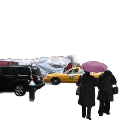 car, umbrella, 3d render, concept art transparent PNG cut-out