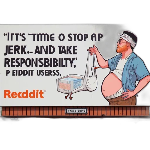 cartoon, billboard, promotes, responsible transparent PNG cut-out