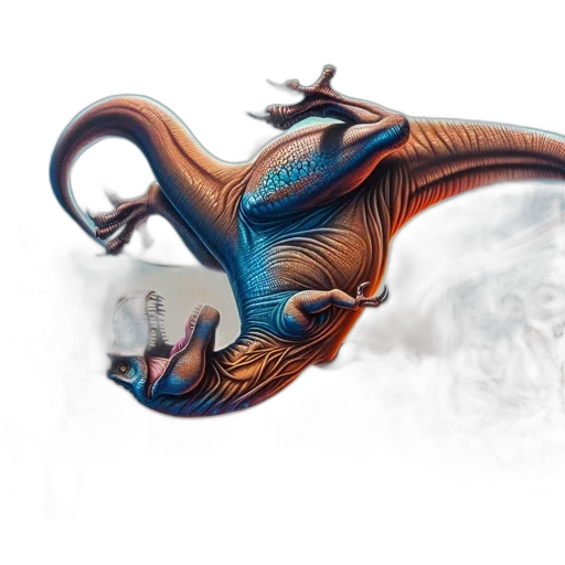 dragon, creature, animal, staff transparent PNG cut-out