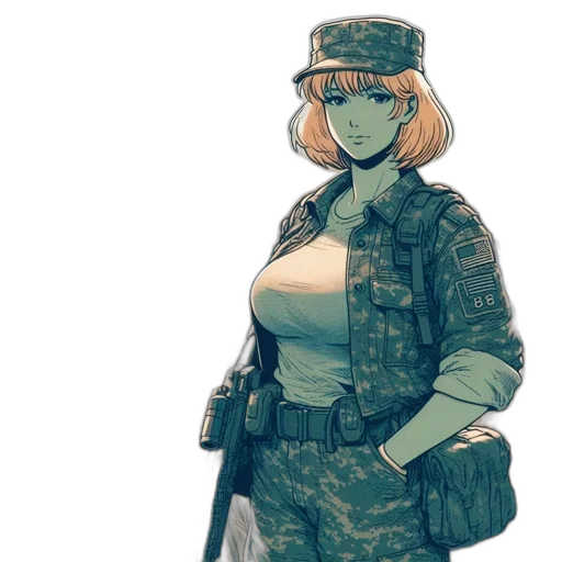 jacket, weapon, staff, dress transparent PNG cut-out
