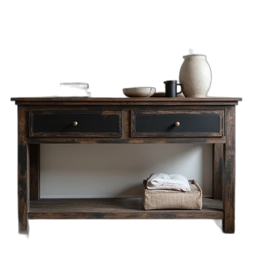 furniture, 3d render, photorealistic, earth tones transparent PNG cut-out
