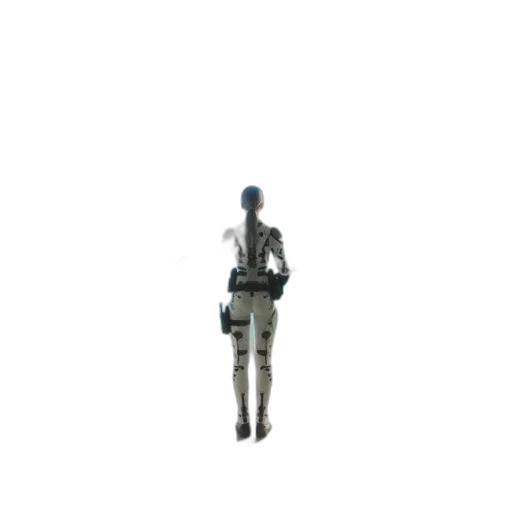 robot, staff, weapon, creature transparent PNG cut-out
