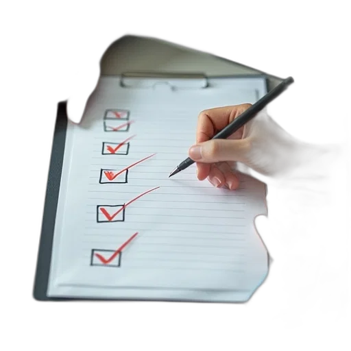 staff, employee, checklist transparent PNG cut-out