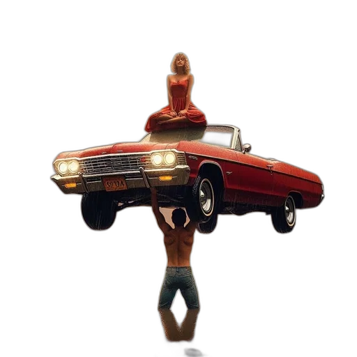 car, jewelry, crown, weapon transparent PNG cut-out