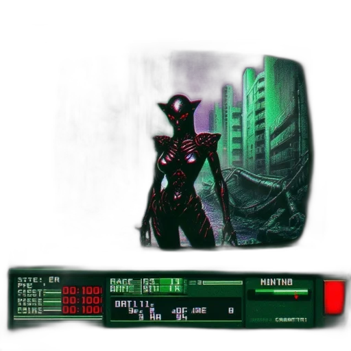 robot, weapon, mask, cyberpunk transparent PNG cut-out