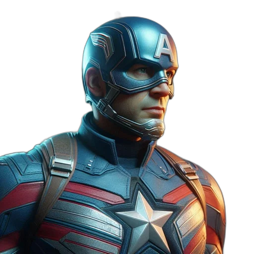 face, mask, comic book art, 3d render transparent PNG cut-out