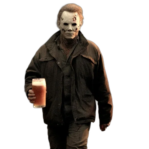 mask, creature, face, jacket transparent PNG cut-out