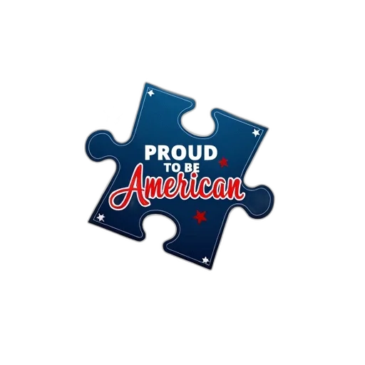 puzzle, piece, phrase, proud transparent PNG cut-out