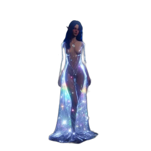 dress, concept art, fantasy art, 3d render transparent PNG cut-out