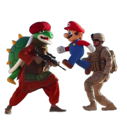 weapon, mask, concept art, 3d render transparent PNG cut-out