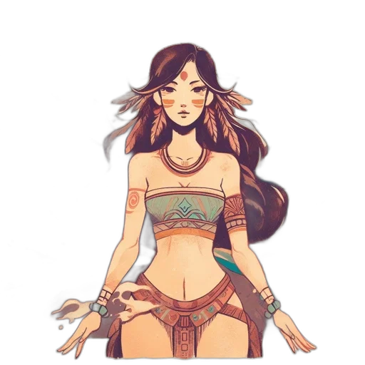 staff, dress, fantasy art, concept art transparent PNG cut-out