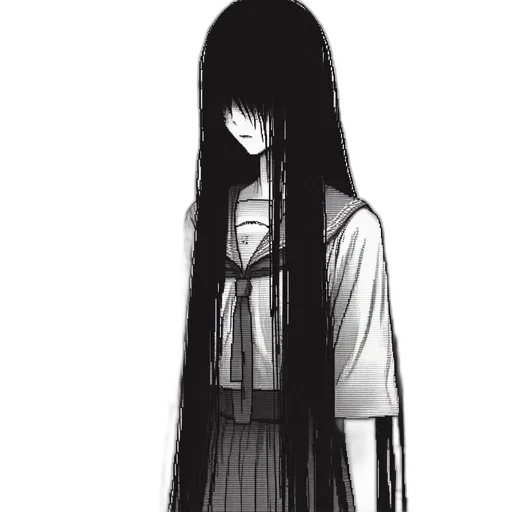 hair, dress, mask, creature transparent PNG cut-out