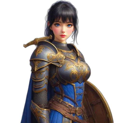 sword, dress, weapon, fantasy art transparent PNG cut-out