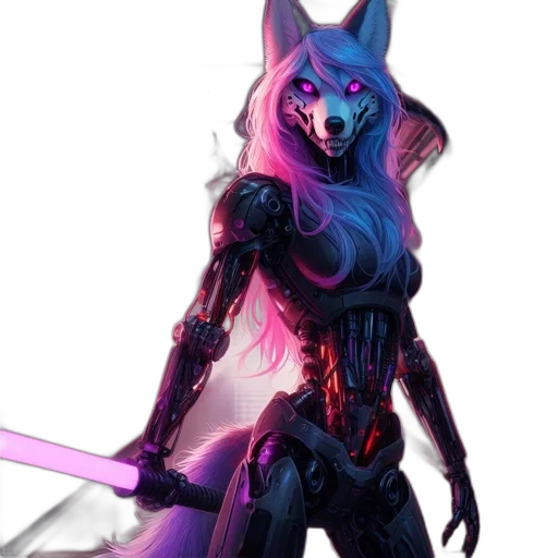 robot, staff, mask, weapon transparent PNG cut-out