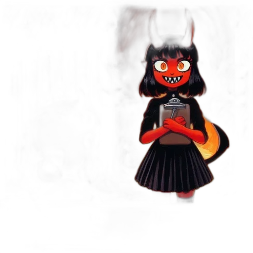 mask, creature, dress, staff transparent PNG cut-out