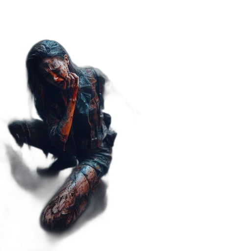 creature, jacket, weapon, concept art transparent PNG cut-out