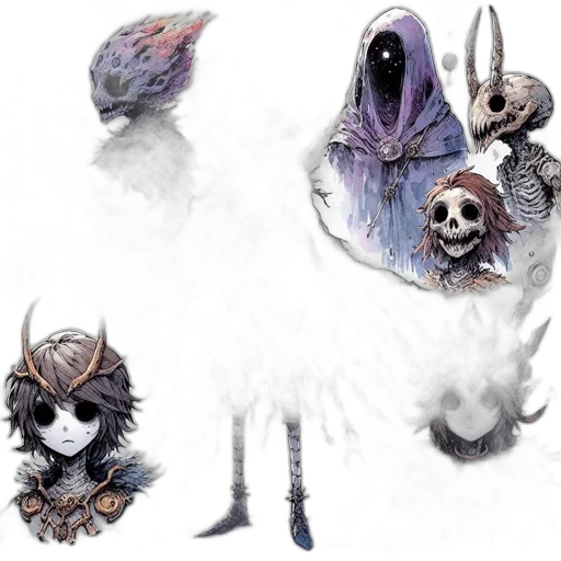 mask, creature, dragon, concept art transparent PNG cut-out