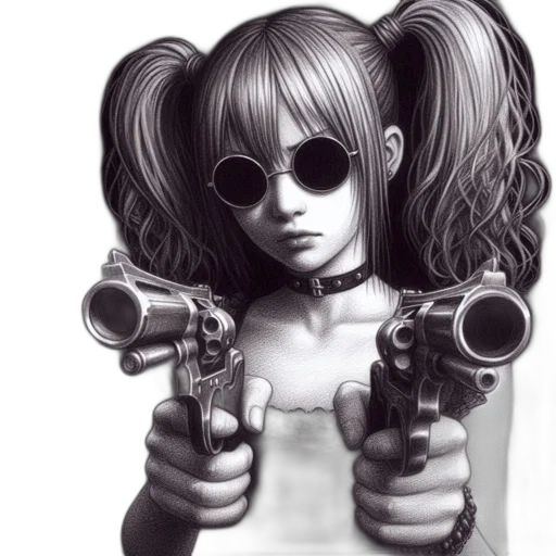 weapon, staff, hair, mask transparent PNG cut-out