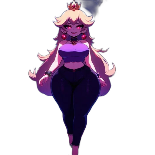 crown, dress, staff, creature transparent PNG cut-out